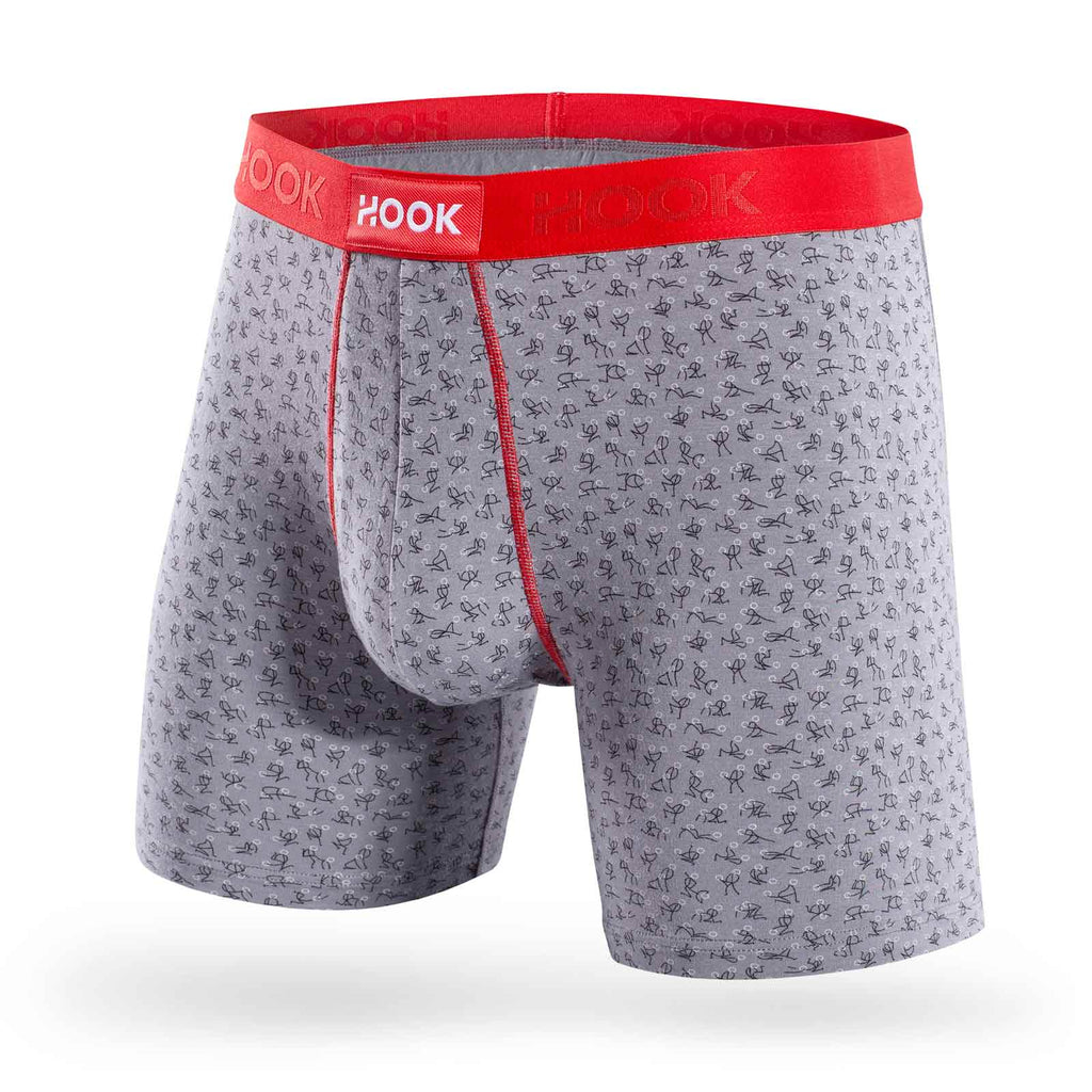 Boxer Feel Gray Kamasutra | Hook Underwear – Mesbobettes