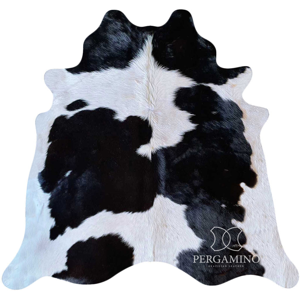 Pergamino Black and White Cowhide Rug XXL (Black and White)