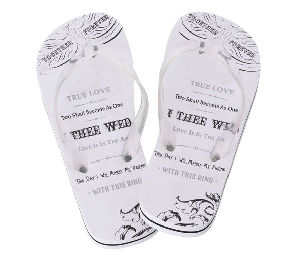 Women's True Love Flip Flops – Marry Me Wedding Accessories & Gifts