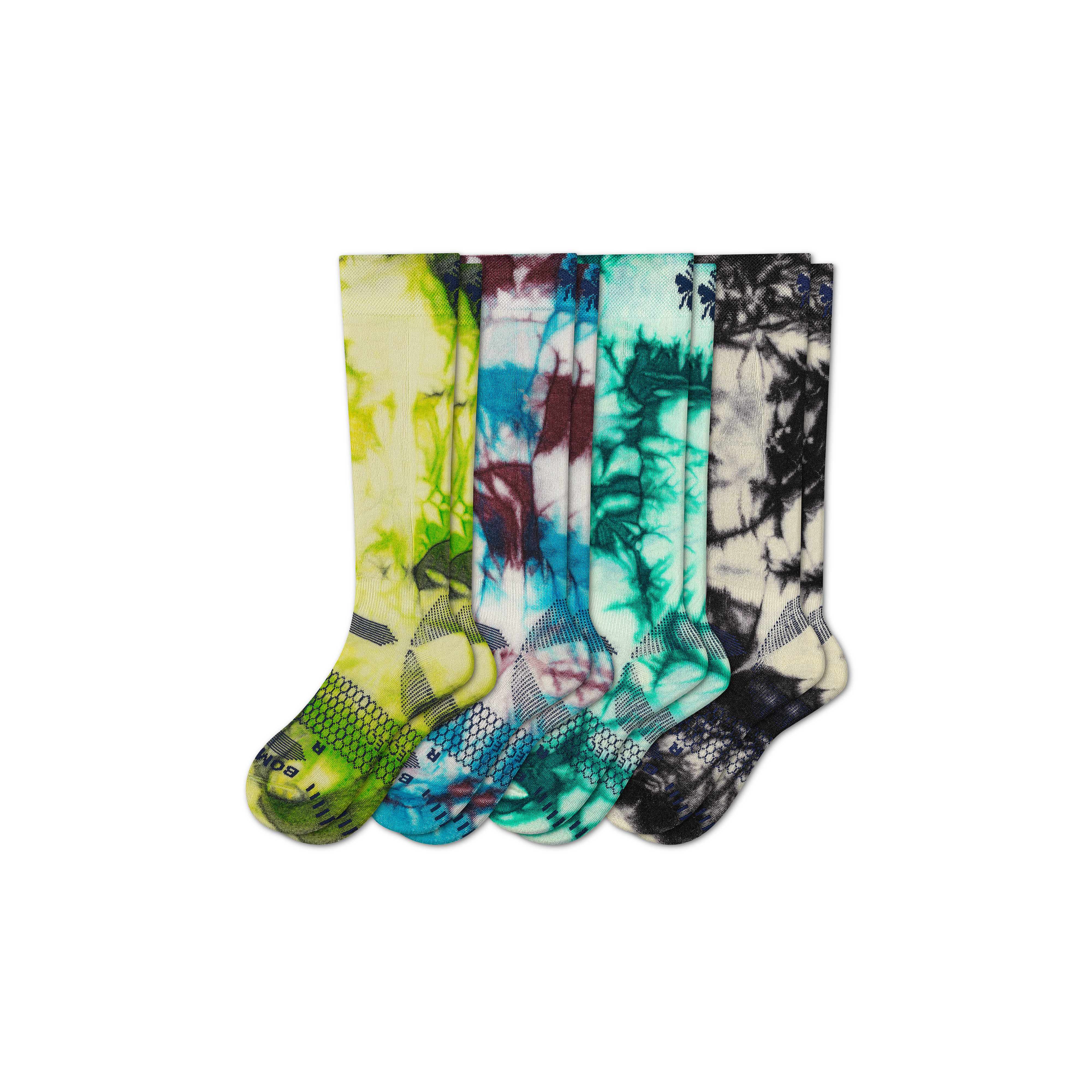 Women's Tie Dye Performance Ski & Snowboard Sock 4-Pack