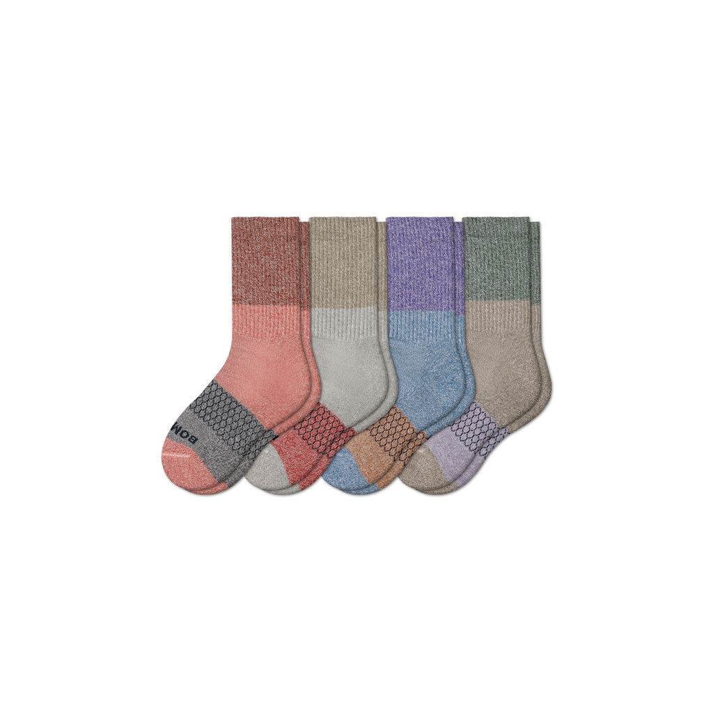 Youth Tri-Block Calf Sock 4-Pack#N# #N# #N# #N# –#N# Bombas