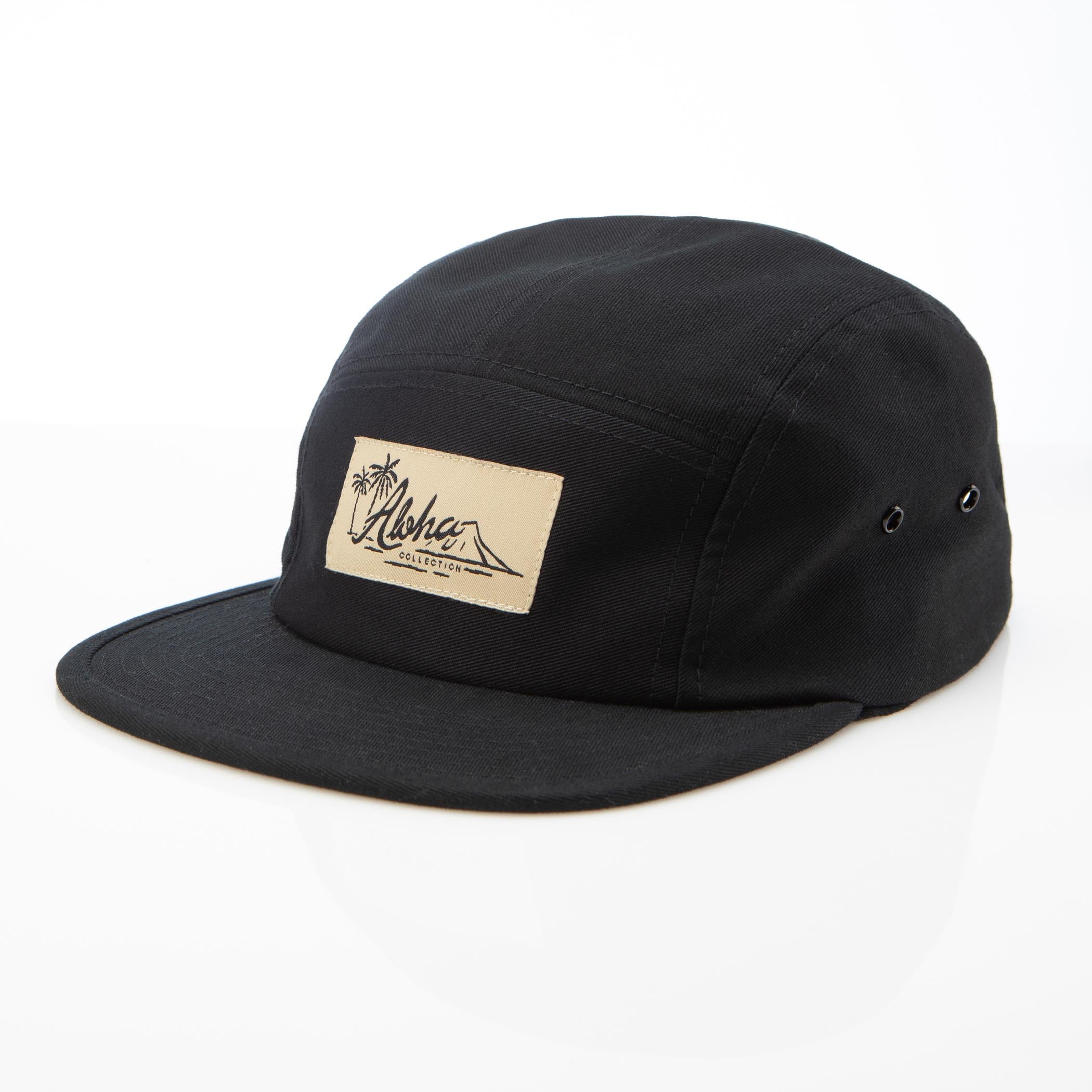 Vintage ALOHA Logo Camp Hat in Black | ALOHA Collection