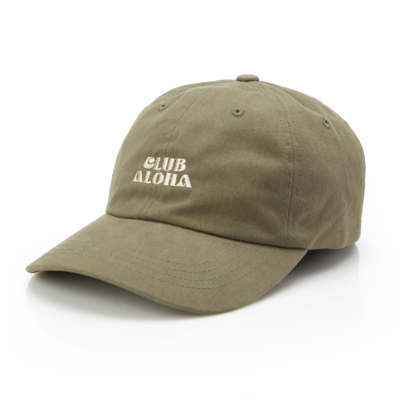 ALOHA Trucker Hat in Khaki Green
