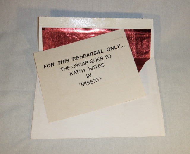 Academy Awards Rehearsal Winner's Envelope Red Carpet Collectibles