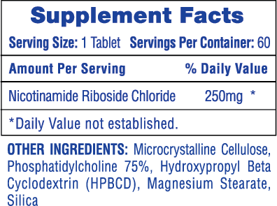 Supplement Facts Liposomal NAD+