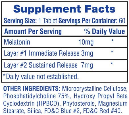 Melatonin supplement facts