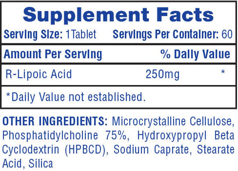 R-ALA supplement facts