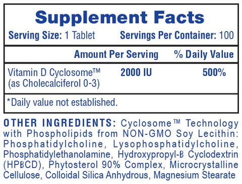 vitamin D3 supplement facts