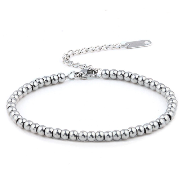 Silver Ball Bracelet - Stainless Steel