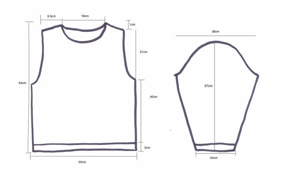 Pattern diagram for jumper - I Wool Knit