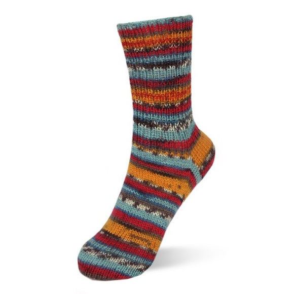 Rellana Flotte Socke Victoria. Self-patterning sock yarn, 4ply, 100g ...