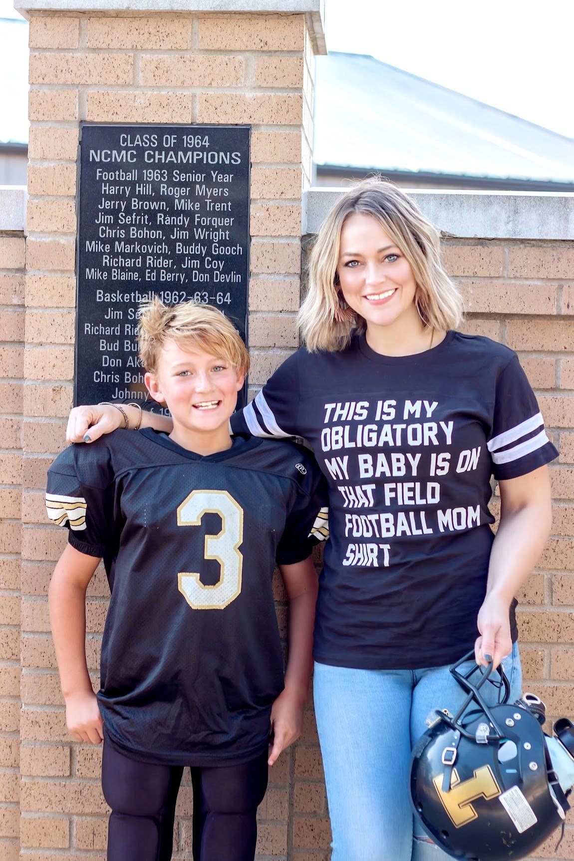 Obligatory Football Mom Jersey T-Shirt 