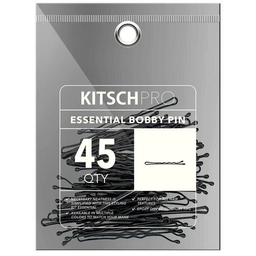 Kitsch U-Shape Bobby Pins - Brown Industrial Hair Pins for Women Hair, Small Bobby Pin for Thin Hair, Stylish Bobby Pins for Thick Hair