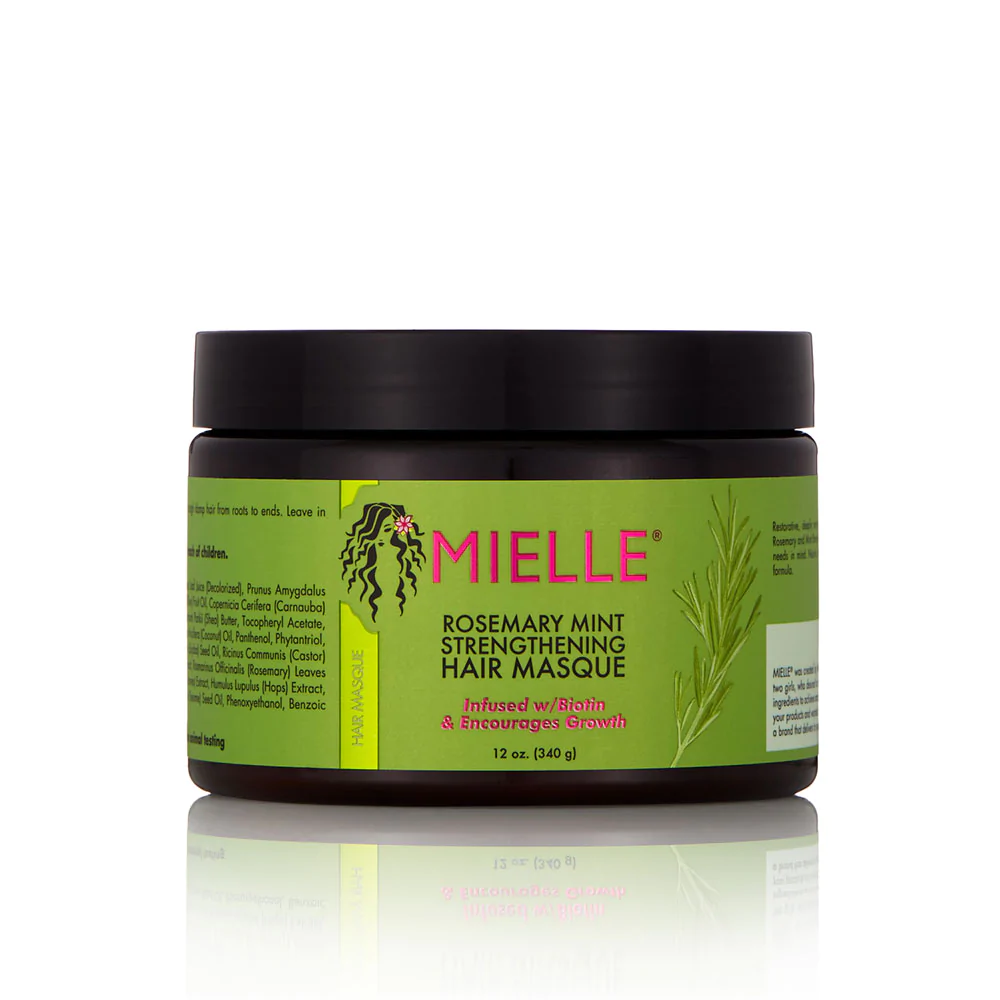 Mielle Organics Rosemary Mint Strengthening Hair Masque, 12 Oz