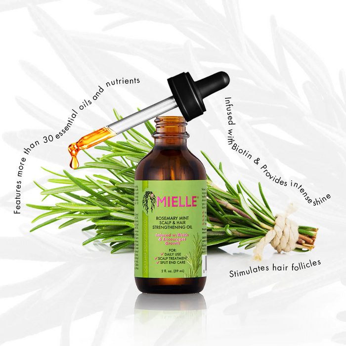 Mielle Organics Rosemary Mint Scalp & Hair Strengthening Oil 2oz — Kiyo  Beauty