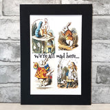 Alice In Wonderland Colour Print - Nabu Bookish Gifts | Literary Gifts For Book Lovers