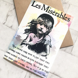 Les Miserables Greeting Card - Cosette - Nabu Bookish Gifts | Literary Gifts For Book Lovers