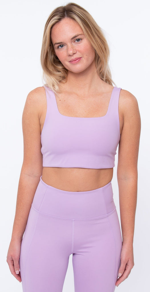 Girlfriend Collective - Tommy Crop Top - Dusty Pink