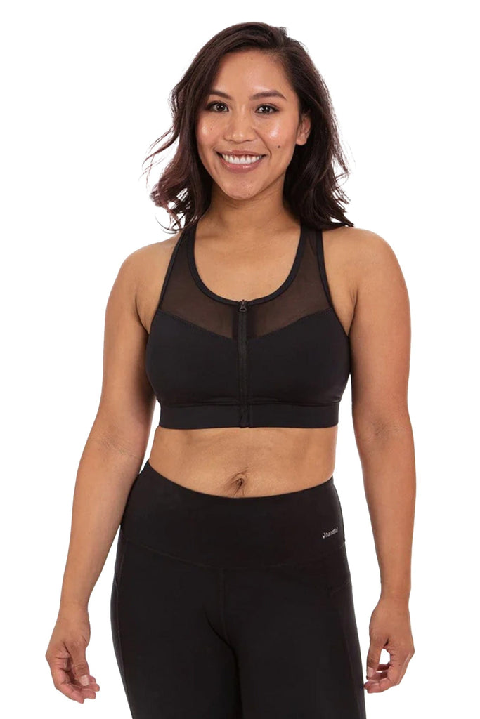 Handful Y-Back Bra – Battle Cry Pink  Running sports bra, High impact  sports bra, Sports bra design