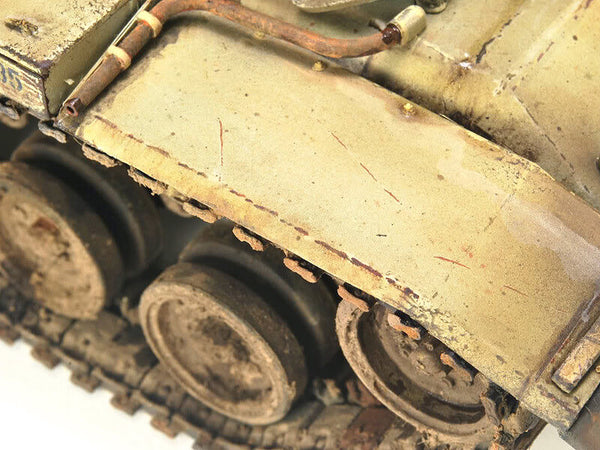 Weathering Effects on Scale Model Tanks AFVs Scratches