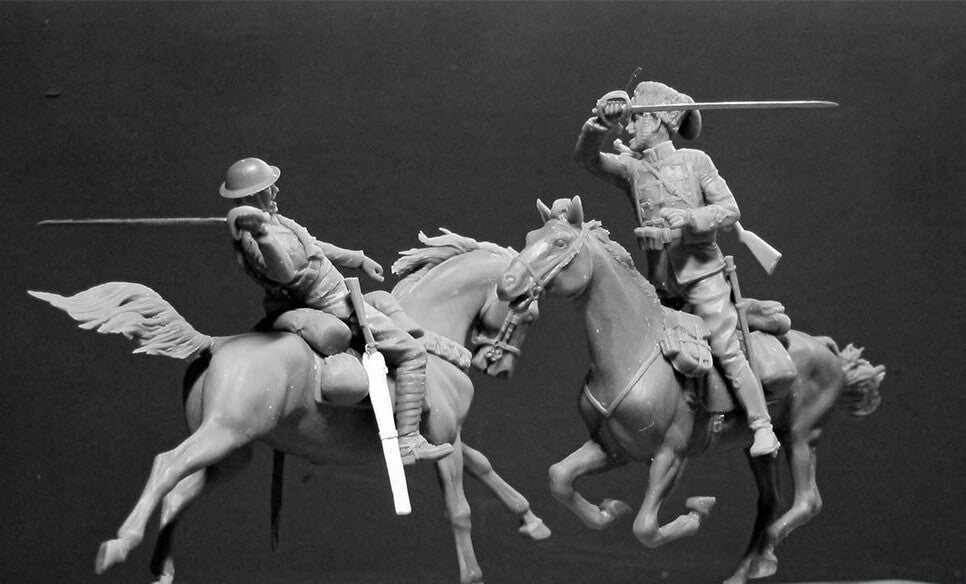 Master Box 1:35 - British and German Cavalrymen WWI Era - Panzer Models