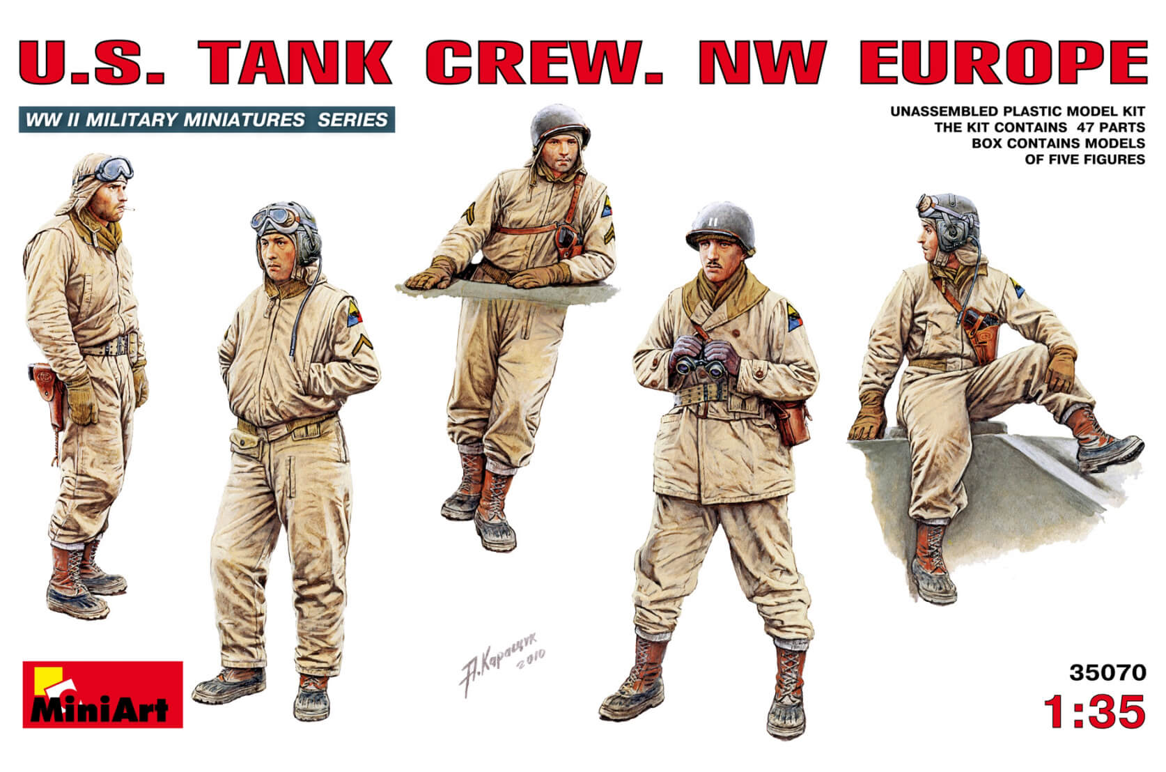 1/35 scale modern us tank crew