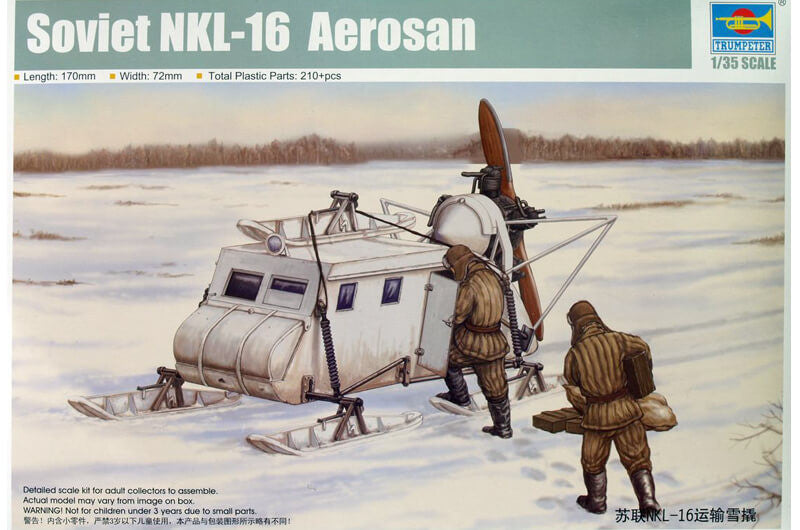 Trumpeter 1 35 Soviet Nkl 16 Aerosan Sled Panzer Models