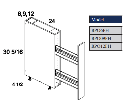 Base Full Height Roll Out Cabinet Top Shelf Cabinets Canada