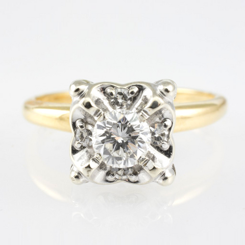14 Kt Gold Two Tone Diamond Ring – NY Styles Jewelry