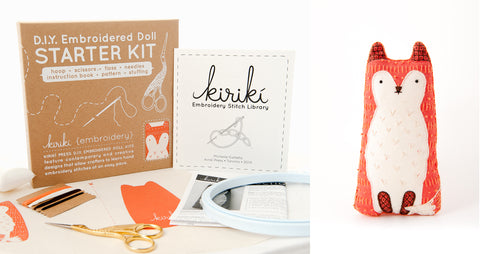 Download Fox - Embroidery Kit - Kiriki Press