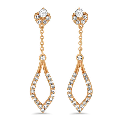 Rose Gold Diamond Earrings