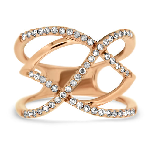 Rose Gold Diamond Fashion Ring