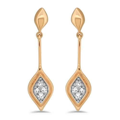 Rose Gold Diamond Earrings