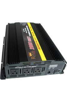 Pure Sine Wave Power Inverter 2000W Soyond 12VDC to 120VAC 