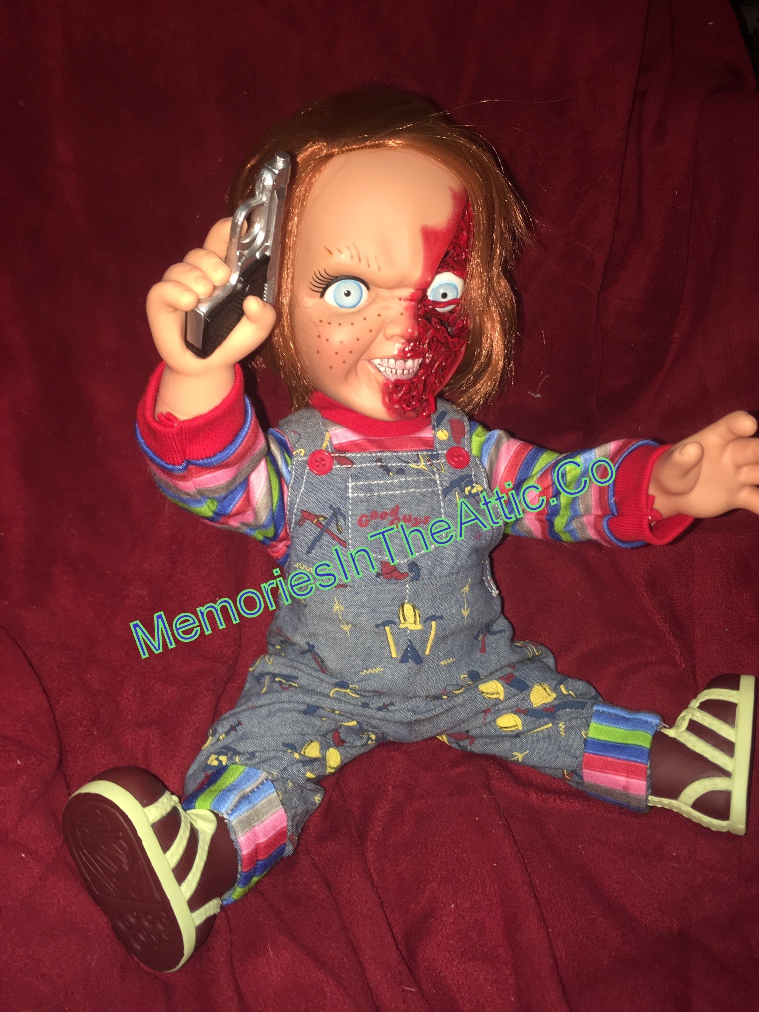 chucky pizza face doll