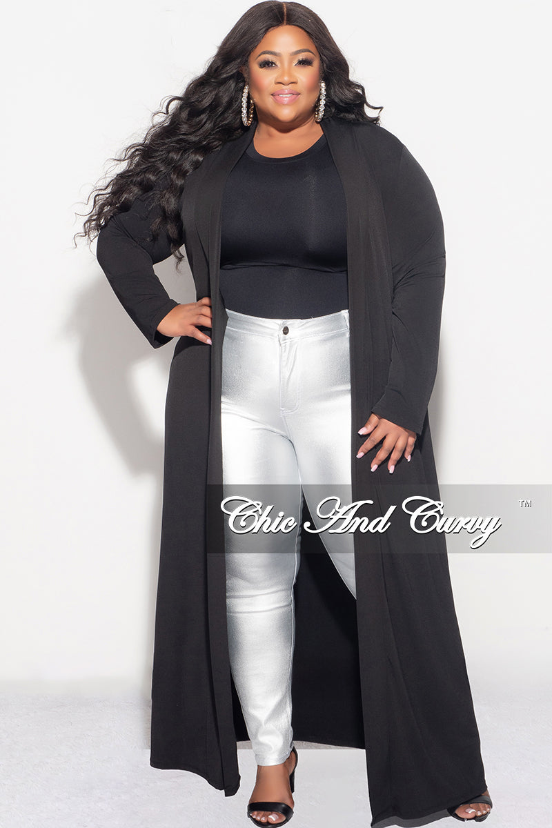 Final Sale Plus Size Duster in Black