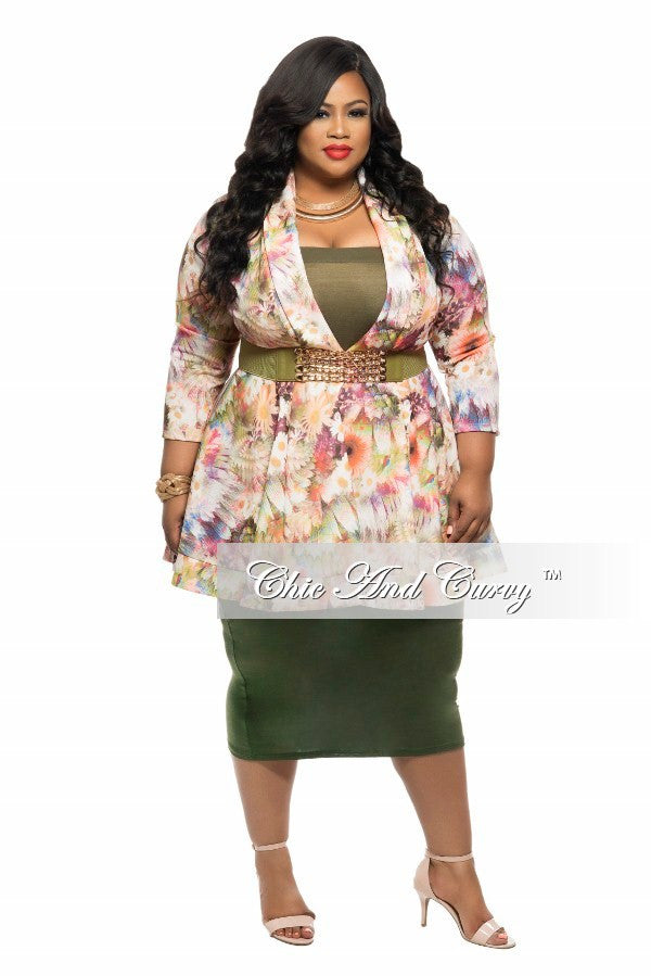 pink and green dress plus size