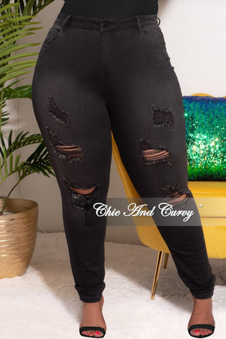 Final Sale Plus Size Paperbag Jogger Pants with Attached Tie in Light Denim Vday