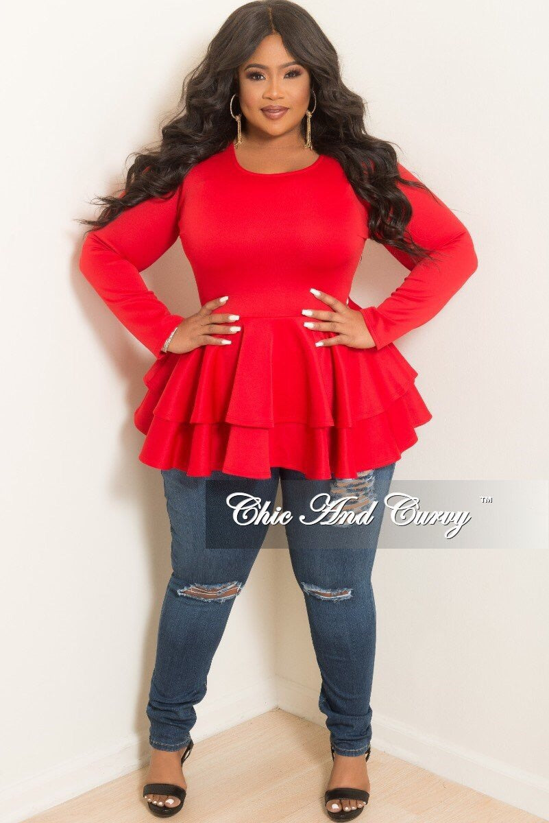 plus size red ripped jeans