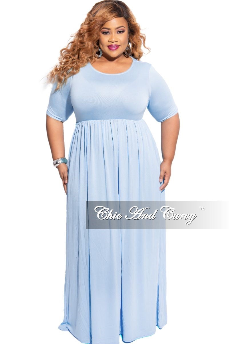 plus maxi dress with pockets