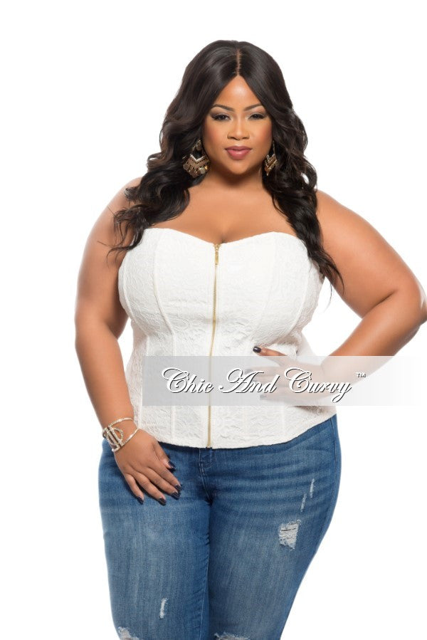 plus size white corset dress