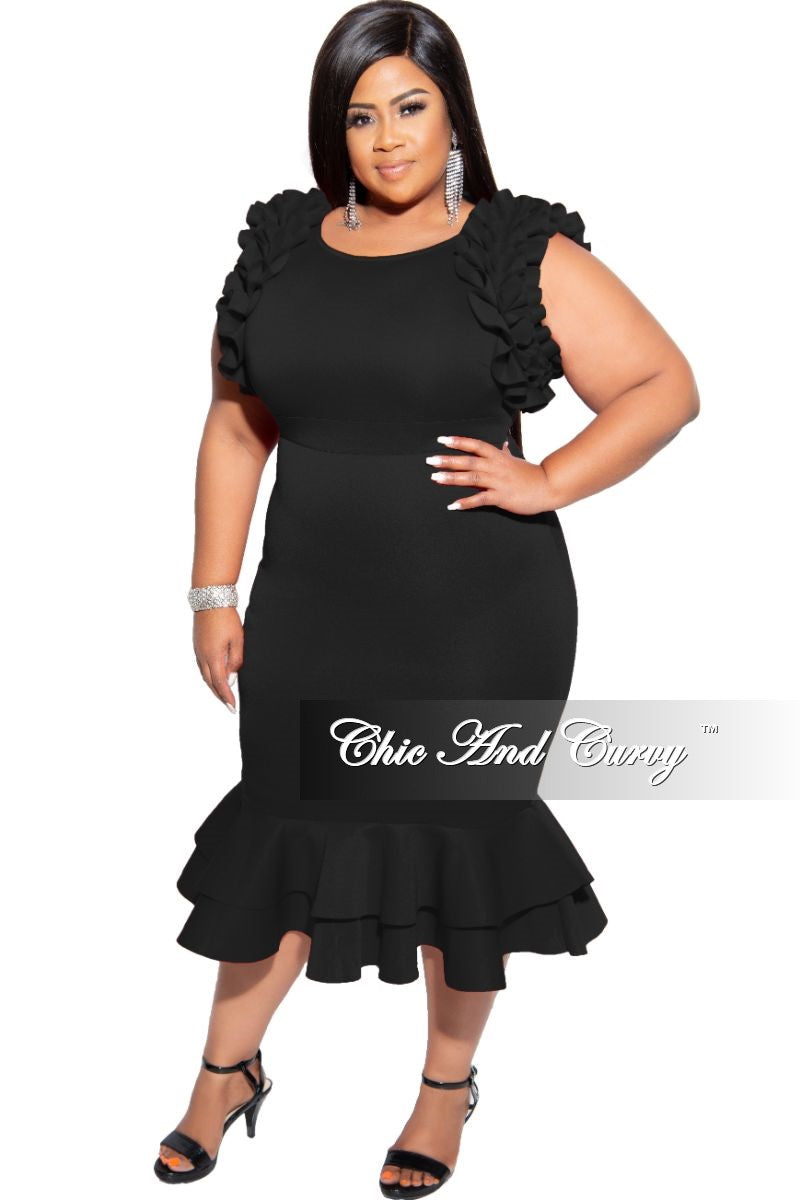 Final Sale Plus Size Sleeveless Ruffle 