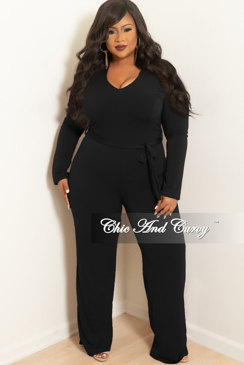 plus size black dressy jumpsuit