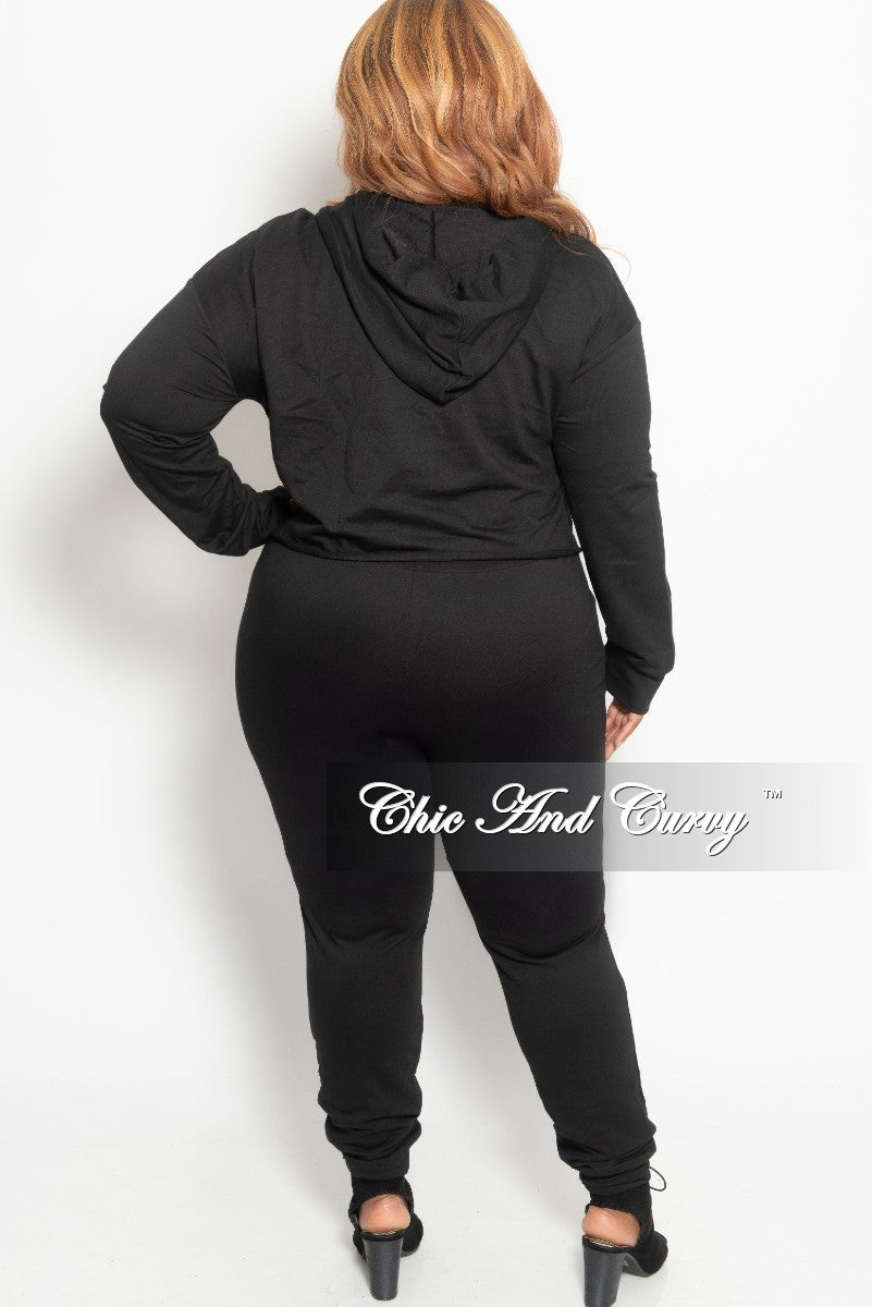 2 piece jogger set plus size