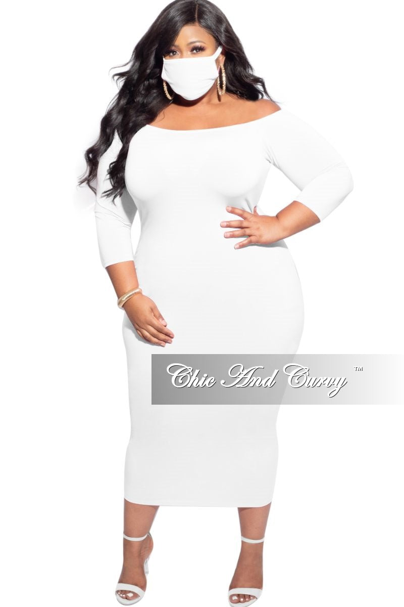 plus size off the shoulder midi dress