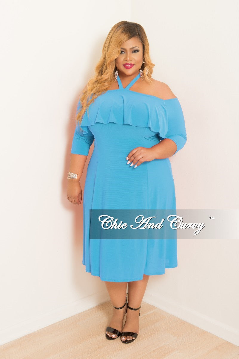 turquoise dress plus size