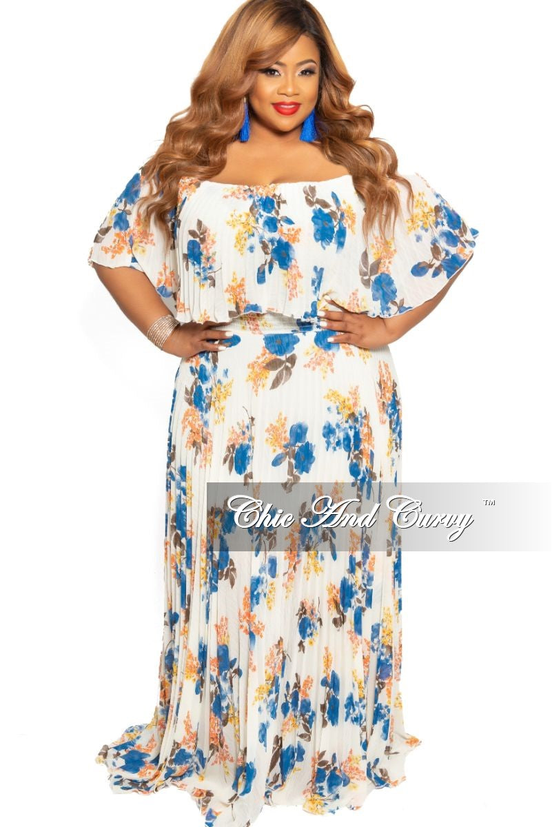 plus chiffon maxi dress