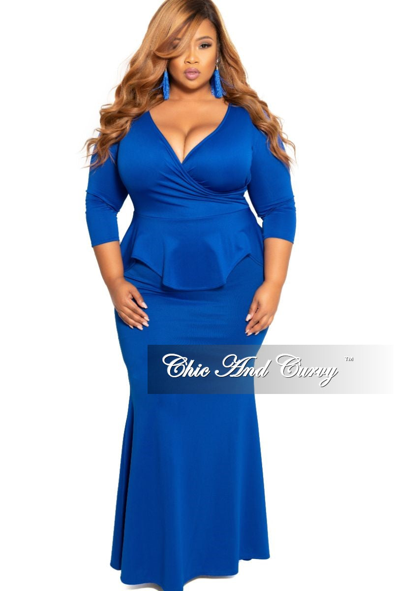 royal blue scuba dress