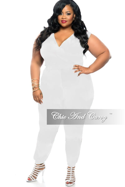 white rompers and jumpsuits plus size