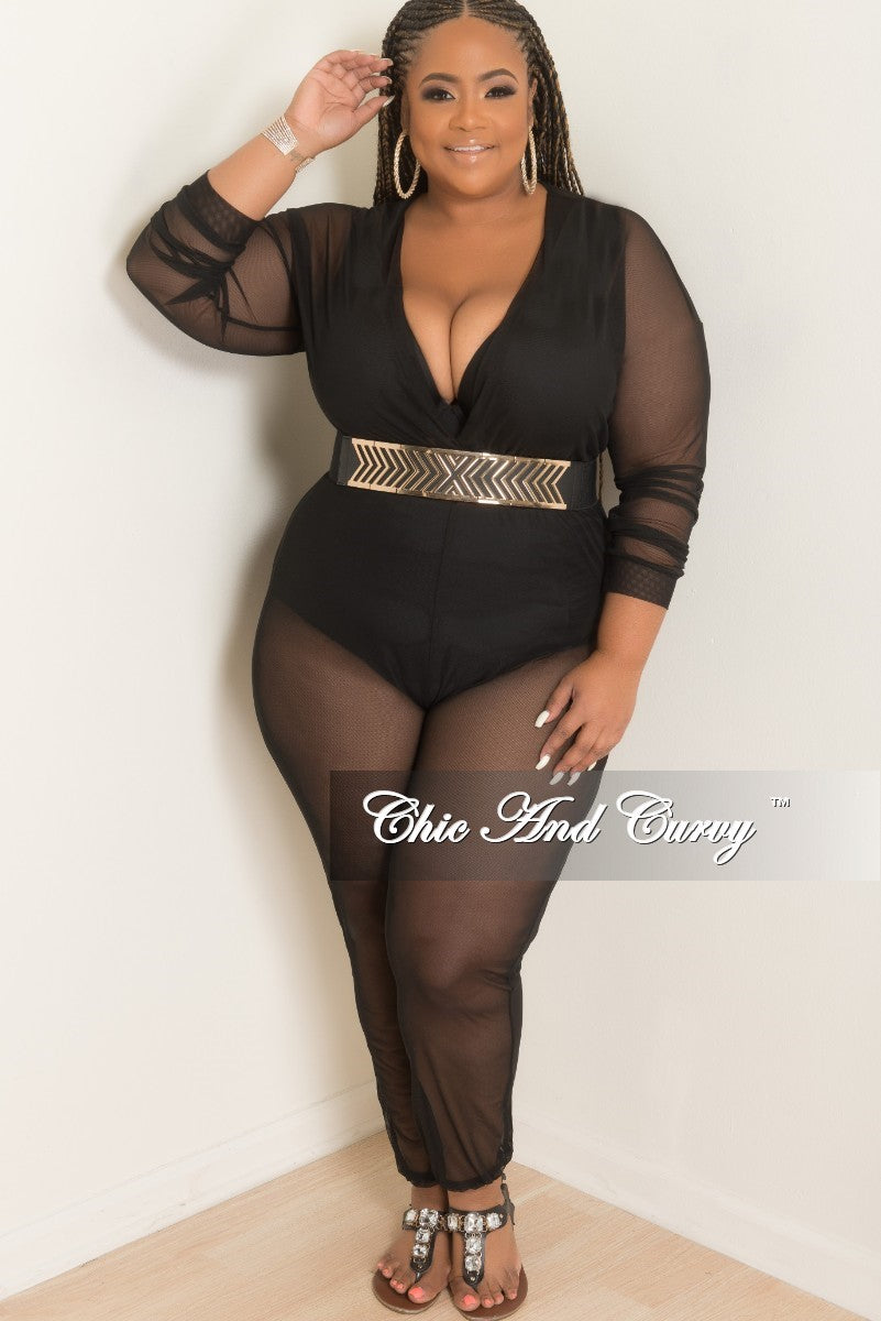 black jumpsuits plus size